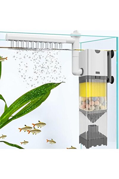 LinJie Fish Tank Filter,Power Fish Tank Filter with Rainshower Pipe Adjustabl...