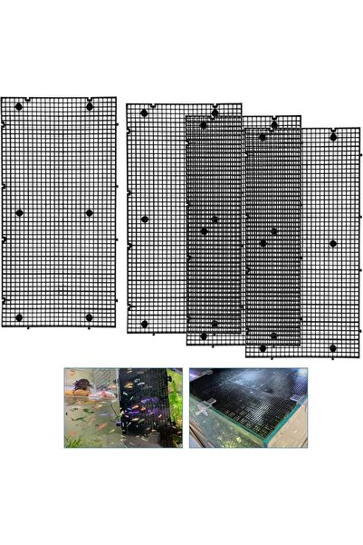 SYOSI 4 Pcs Aquarium Fish Tank Divider, Adjustable DIY Plastic Egg Crate Grid...