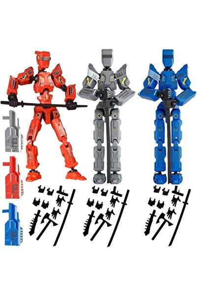 NALACAL T13 Action Figure Set of 3, Fully Articulated Titan 13 Dummy Figures ...