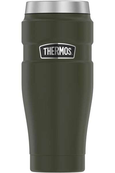 THERMOSİDİNG كوب معزول حراريًا من الفولاذ المقاوم للصدأ باللون الأخضر العسكري...