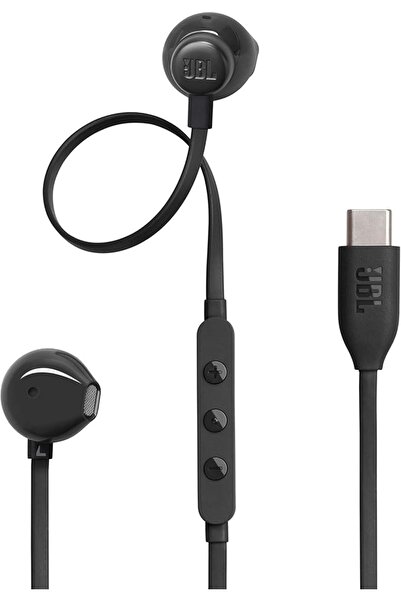 By.HARMAN JBL سماعات أذن JBL TUNE 305C سلكية USB-C عالية الدقة، لون أسود