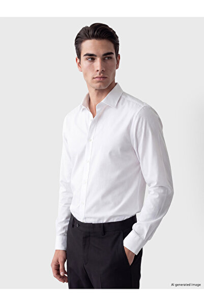 LC Waikiki Trendlucky Slim Fit Men's Basic Shirt with Difference in Color