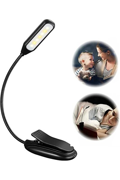 GENERAL Clip-On Book Light with 9 Modes and 7 Led Lights for Reading, up to 6...