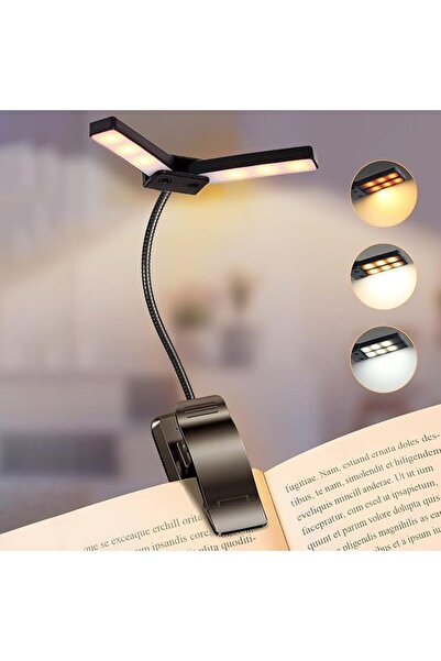 GENERAL Led Reading Light with 9 Modes, Led Clip on Book Light, USB Rechargea...