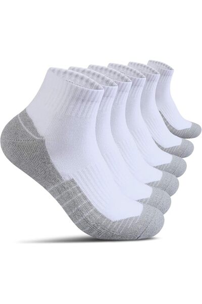 GENERAL Begrily Mens Cotton Athletic Ankle Socks - 6/8 Pack Thick Cushion Low...