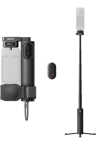 Insta360 مجموعة عصا سيلفي قابلة للطي 2 في 1 (حامل 1/4 بوصة)