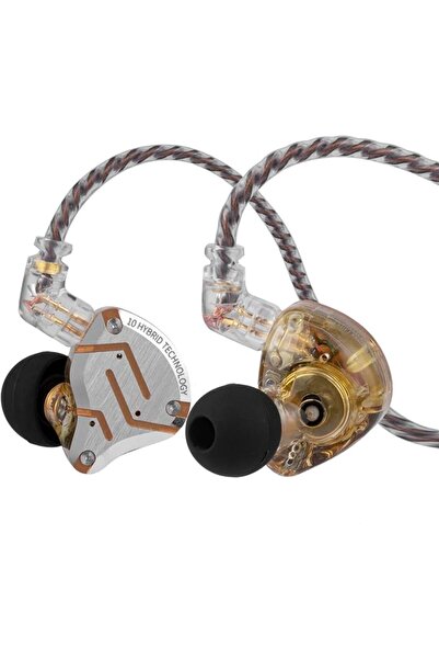 LINSOUL سماعات أذن KZ ZS10 Pro، 4BA+1DD بخمسة محركات، سماعات أذن سلكية عالية ...