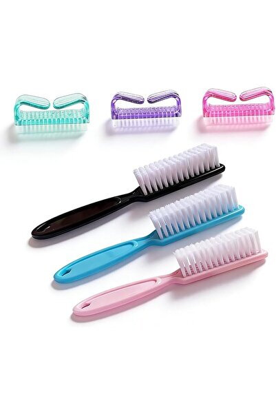 Duomama 6 Pack Handheld Nail Scrub Brushes, Durable Manicure Pedicure Cleanin...