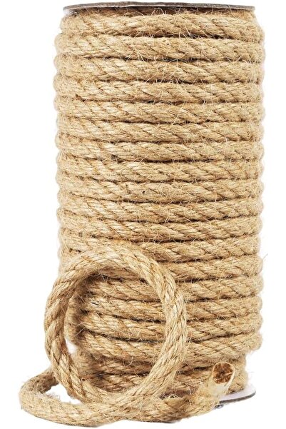 Yelajoy Natural Jute Twine, 8MM x15M Jute Rope Roll, Heavy Duty Thick Twine f...