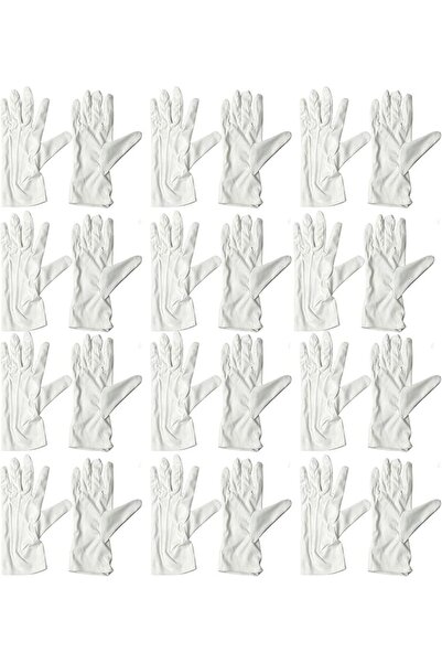 GENERAL White Cotton Gloves, 12 Pairs, Soft Stretchable, for Art Handling, Cr...