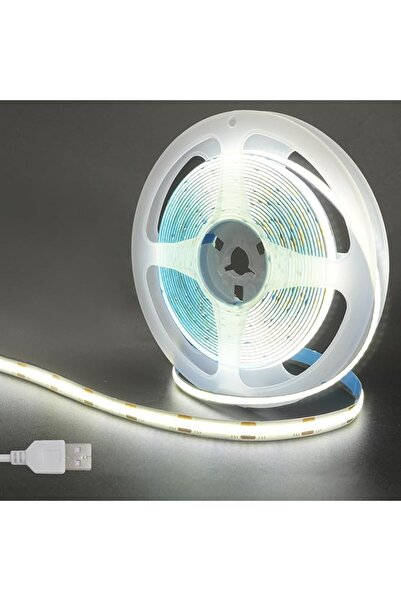 GENERAL شريط إضاءة LED بتقنية COB بجهد 5 فولت USB، قطعتان، 6.56 قدم/2 متر، أب...