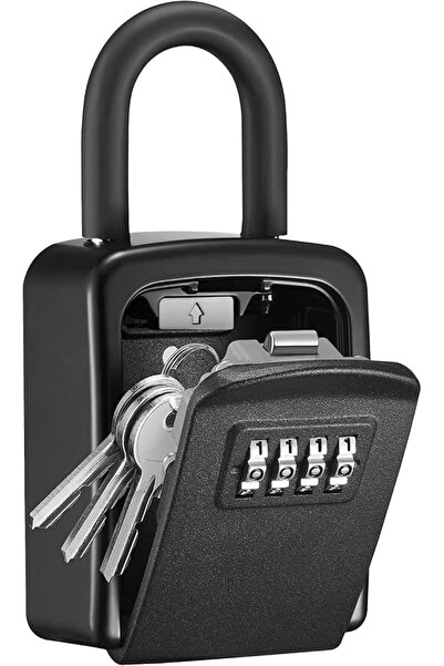 Paporich Metal Key Lock Box, 4-Digit Combination Key Storage, Waterproof, for...