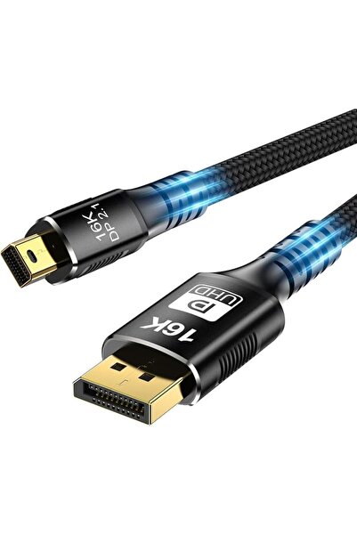 NALACAL كابل Mini DisplayPort إلى DisplayPort 2.1، سلك ثنائي الاتجاه من Mini ...