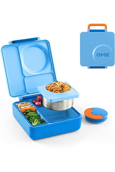 OMIE صندوق طعام أومي بوكس للأطفال - صندوق غداء معزول مع وعاء طعام حراري مانع ...