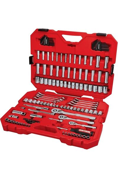 CraftSman Mechanics Tool Set, 1/4 and 3/8 Inch Drive, 135 Piece (CMMT12124)
