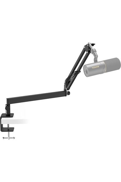 TONOR Mic Arm Desk Mount, Low Profile Boom Arm for Microphone, Adjustable Mic...