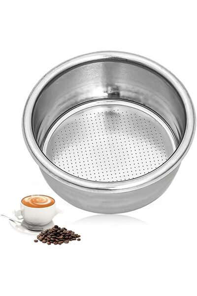 HASTHIP ® 53mm Double Shot Espresso Filter Basket, Stainless Steel Replacemen...