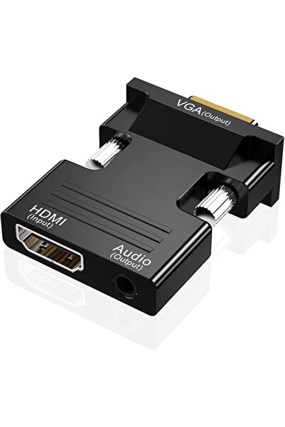 KASTWAVE محول HDMI إلى VGA، كابل إخراج الصوت، محول موصل للكمبيوتر وجهاز استقب...