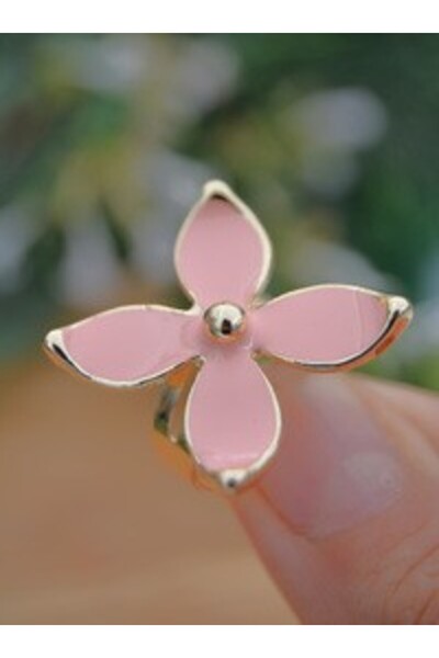 Stoneage Mineli Adjustable Jasmine Flower Ring - Pink -