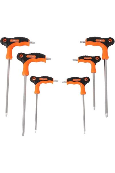 Lawazim Torx Screwdriver Set-6 Piece- Durable T Handle Screwdriver Kit with D...