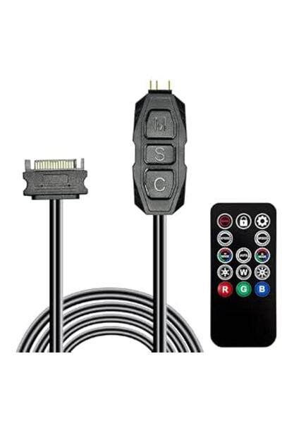 AXIYIBZI مجموعة تحكم ARGB لمراوح الكمبيوتر، موزع ARGB، وحدة تحكم بمراوح RGB ت...