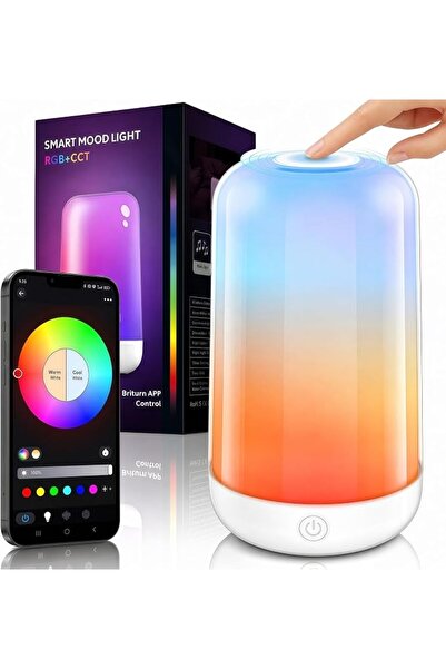 GENERAL Smart Touch Bedside Table Lamp [Multi-Color & Warm Lights], 3600mA Co...