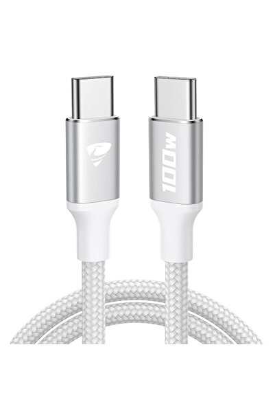 Aioneus USB C Cable 2M, 100W USB C to USB C Cable iPhone Fast Charger Cable