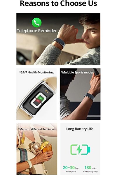 Hope Smart Band Fitness Tracker | 24/7 Health Monitoring | ECG Monitoring | L...