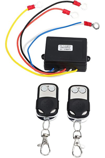 Gernie Universal 12V 24V Wireless Winch Remote Control Kit - 75 Ft Range for ...