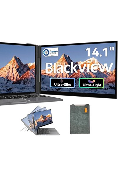 Blackview شاشة محمولة إضافية للحاسوب المحمول، 14 بوصة [دقة عالية 1080 بكسل مع...