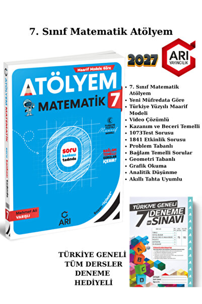Arı Yayıncılık 7. Sınıf Matematik Atölyem Bağlam Temelli Sorularla 2027