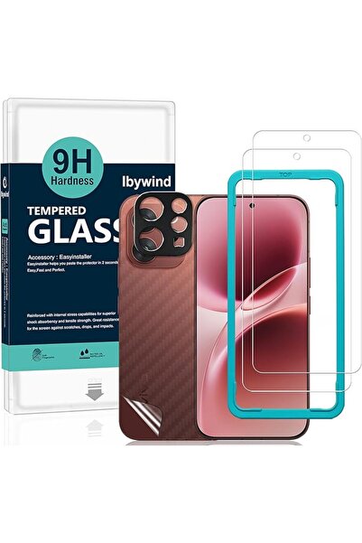 Ibywind واقي شاشة لهاتف فيفو V70/V70 إيليت 5G، عبوة من قطعتين، زجاج مقوى بصلا...