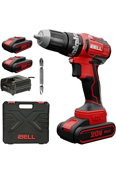 Ibello مثقاب طرق بدون فرشاة iBELL BM18-60 20V (لاسلكي) مع بطاريتين، شاحن، حقي...
