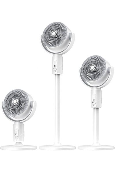 ECVV 3-in-1 Air Circulator Fan with Remote Control, Compact Width 24.5cm, 5 S...
