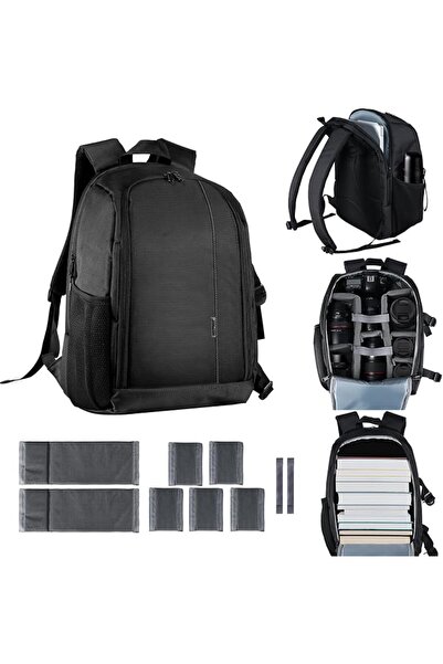 Emart حقيبة ظهر احترافية للكاميرا لحمل كاميرات DSLR/SLR والكاميرات بدون مرآة ...