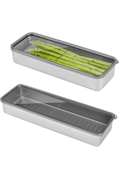 ALMEKAQUZ 2Pcs 304 Stainless Steel Airtight Food Storage Container – Premium ...
