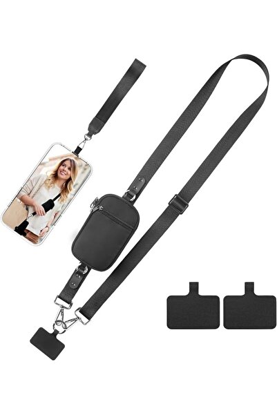 GENERAL Phone Lanyard Crossbody with Wrist Strap, Adjustable Universal Phone ...