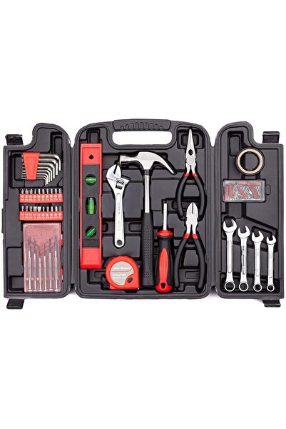 CARTMAN 136-Piece Tool Set - General Household Hand Tool Kit with Plastic Too...