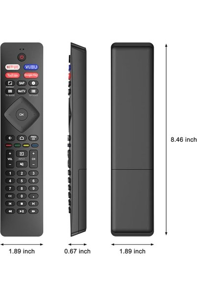 Zoye Replacement Remote for Philips Smart TV Remote Control, Universal for Philips 4K UHD Android Smart T