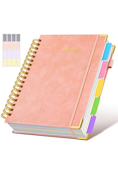 GENERAL Hardcover Spiral Notebook Journal with Removable Dividers Tabs, 300 P...