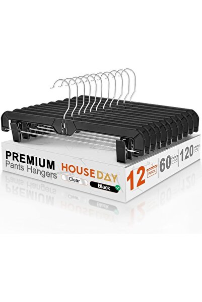 House Day علاقات بناطيل 12 قطعة، علاقات تنانير بمشابك، علاقات بناطيل بلاستيكي...