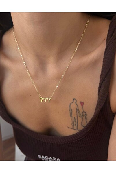 AychaAksesuar Steel 777 Wish Luck Love Necklace
