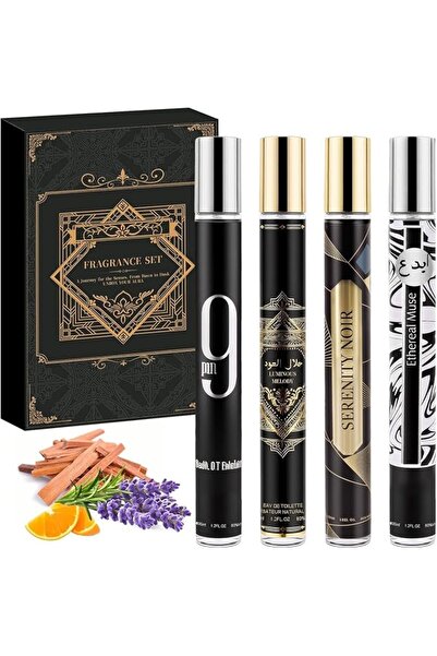 SKY TOUCH مجموعة عطور رجالية SKY-TOUCH من 4 قطع - مجموعة هدايا عينات كولونيا ...
