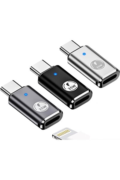 KASTWAVE محول USB C إلى Lightning لهاتف iPhone 15/15 Pro Max، 3 قطع، محول Lig...