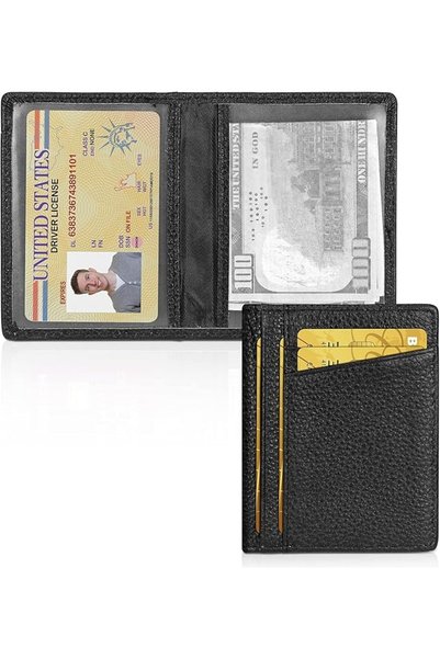 EXCEFORE Wallet for Men Slim Larger Capacity with 8 Slots RFID Blocking Men's...