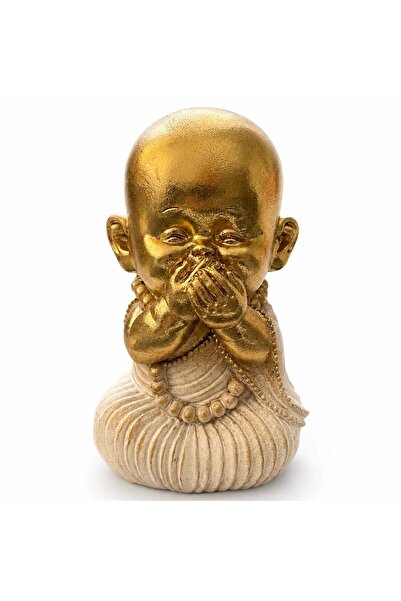 PUFO Feng Shui Statue Do Not Speak, decorative Buddha figurine for luck, pros...
