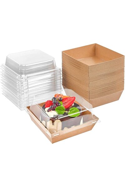 GENERAL Kucoele 50 Pack 4 Inches Small Charcuterie Boxes with Clear Lids