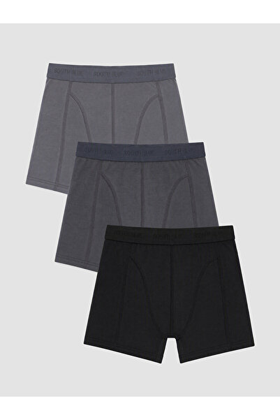 LC Waikiki Rmz Gi̇yi̇m Farkiyla Standard Fit Men's 3-Pack Boxer