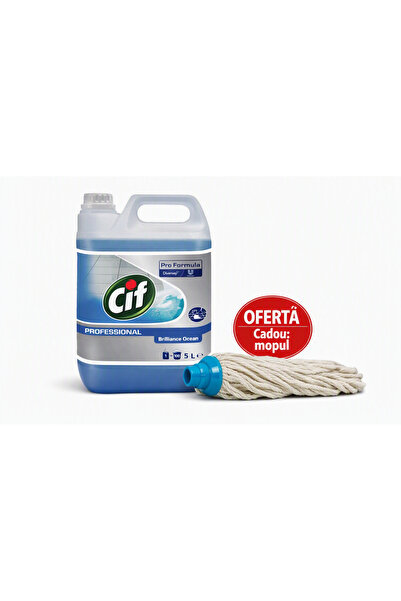 Cif Professional Detergent Universal Brilliance Ocean 5L+ mop cadou