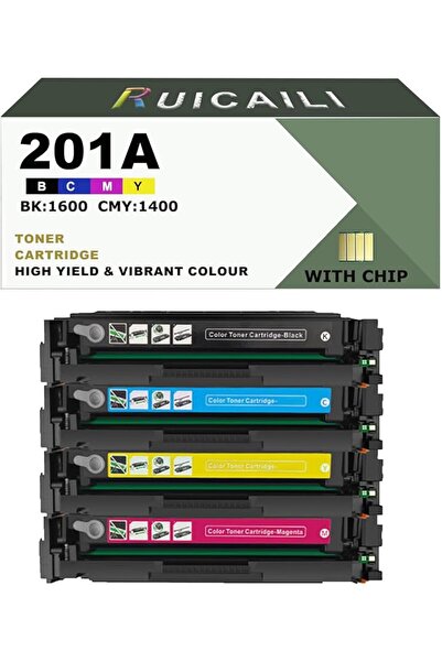 GENERAL خرطوشة حبر متوافقة 201A بديلة لطابعات HP Color Laser Jet Pro MFP M277...